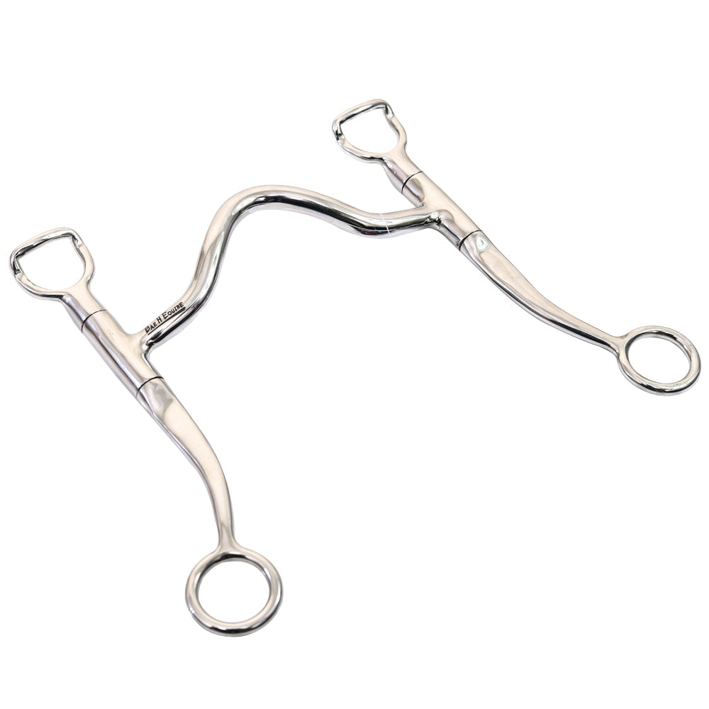 Bar H Equine Stainless Steel High Port Swivel Shank Bit | Bits for Horses Horse Snaffle and bridles