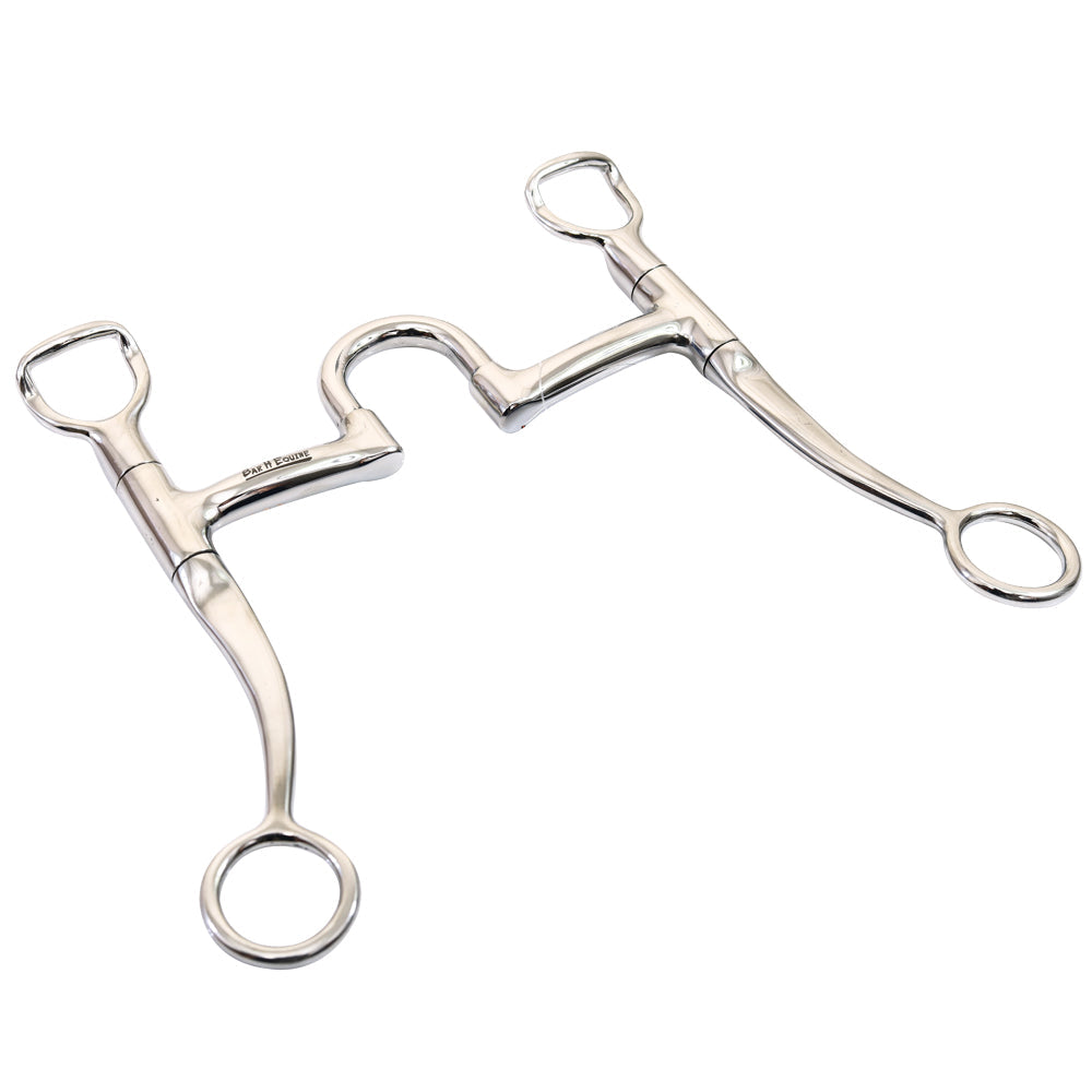 Bar H Equine Stainless Steel Grazing 6.7 Inches Shank Horse Mouth Bit | Bits for Horses Snaffle and bridles