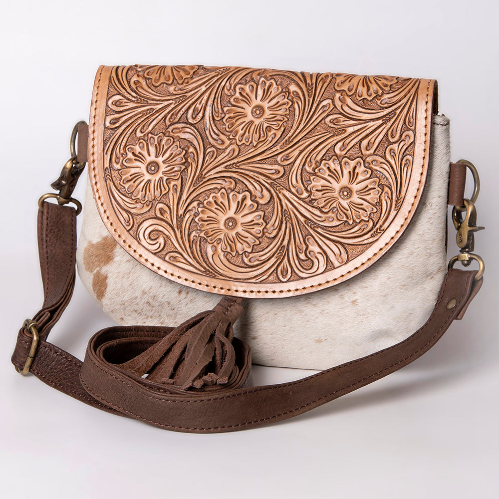 American Darling Messenger Hand Tooled Genuine Leather Western Women Bag Handbag Purse | Cute