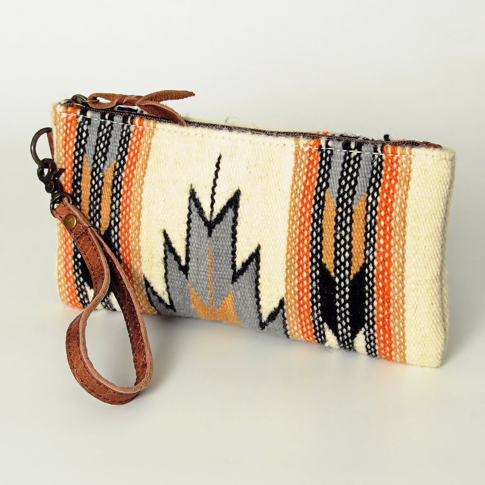 American Darling Wristlet Hair -On Saddle blanket Genuine Leather Western Women Bag | Handbag Purse Travel Clutch