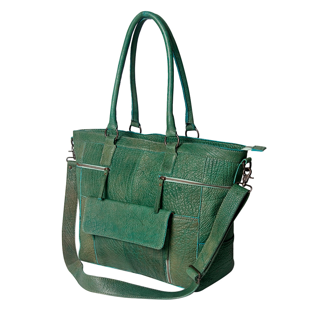 Never Mind Nmbgz126A Tote Vintage Handmade Genuine Cowhide Leather Women Bag Western Handbag Purse