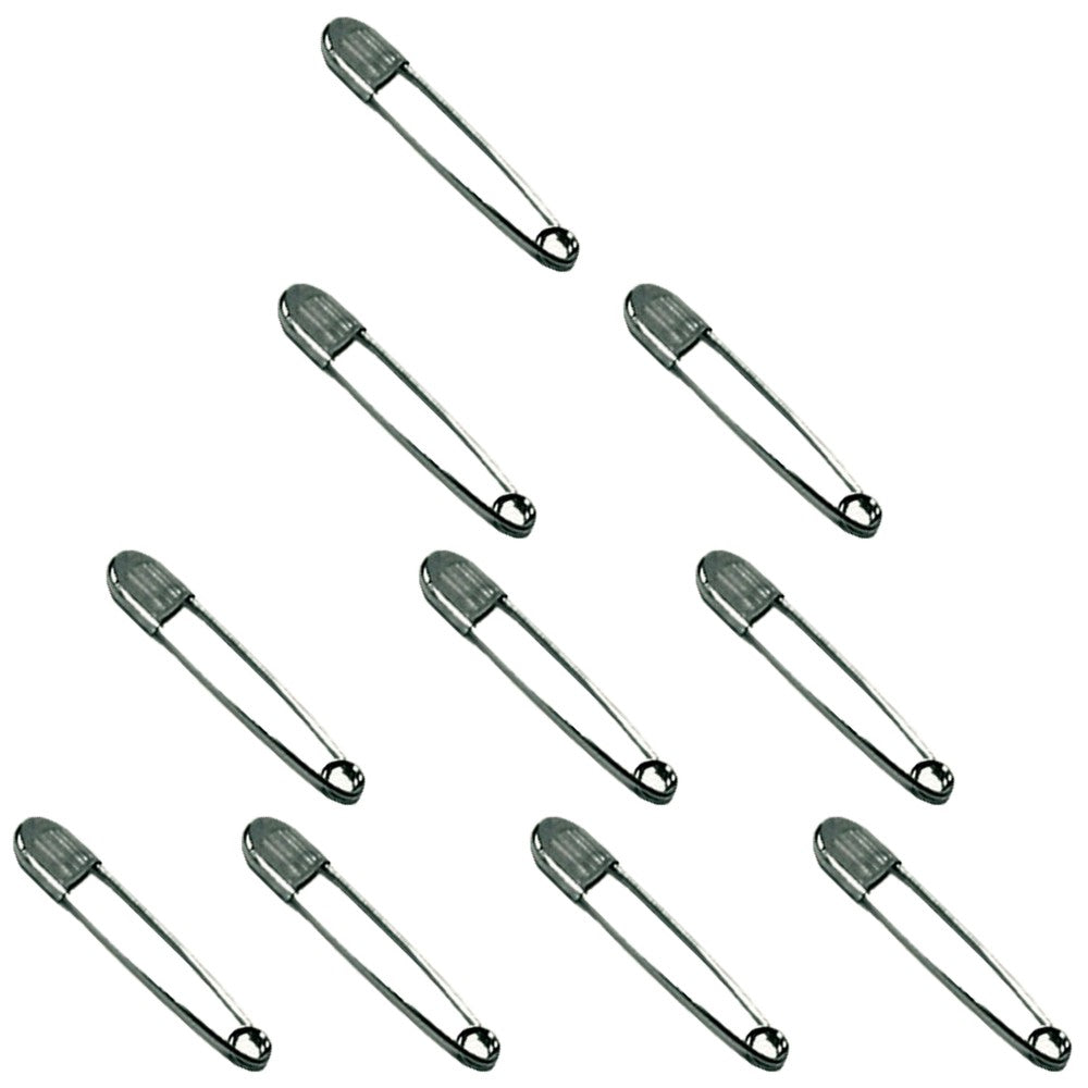 Hilason 2 1/4 Inch Bandage Safety Pin Nickel Plated