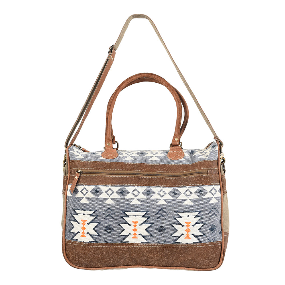 OHLAY KB175 TOTE Upcycled Wool Canvas Genuine Leather women bag western handbag purse