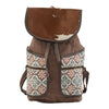 OHLAY Cross Body Upcycled Wool Canvas Embossed Hair-On Genuine Leather Women Bag Western Handbag Purse Womens Handbags