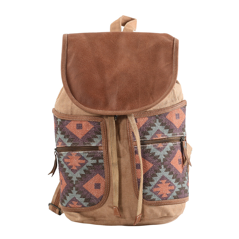 OHLAY Cross Body Upcycled Wool Canvas Embossed Hair-On Genuine Leather Women Bag Western Handbag Purse Womens Handbags