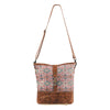 OHLAY Large Crossbody Upcycled Wool Canvas Genuine Leather women bag western handbag purse