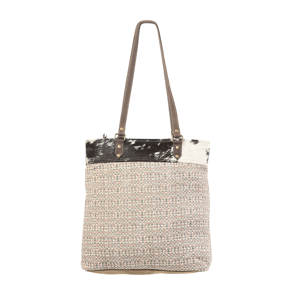 OHLAY KB214 TOTE Upcycled Wool Canvas Hair-on Genuine Leather women bag western handbag purse