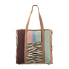 OHLAY KB219 TOTE Upcycled Wool Canvas Hair-on Genuine Leather women bag western handbag purse