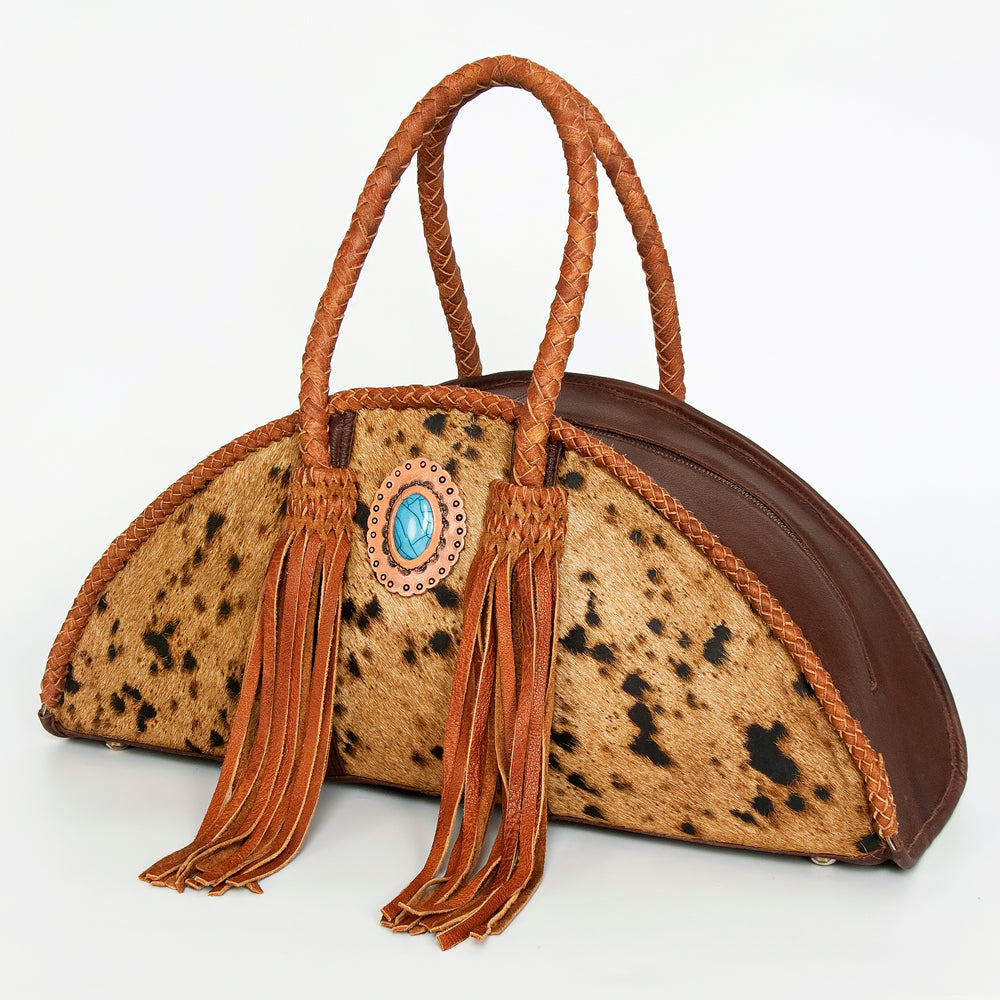 American Darling Taco Hair on Genuine Leather Western Women Bag Handbag Purse | Travel Bags College Casual