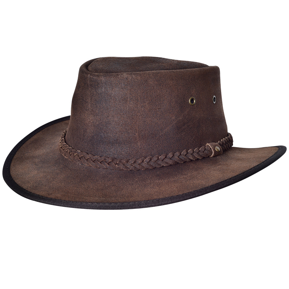 Crazy Horse Cow Suede Chocolate Brown Cowboy Hat Hilason