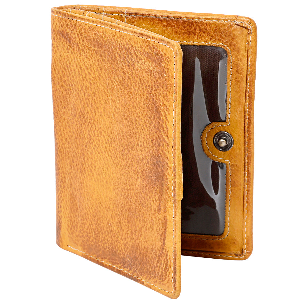 Never Mind Card-Holder Vintage Handmade Genuine Cowhide Leather Women Bag Western Handbag Purse