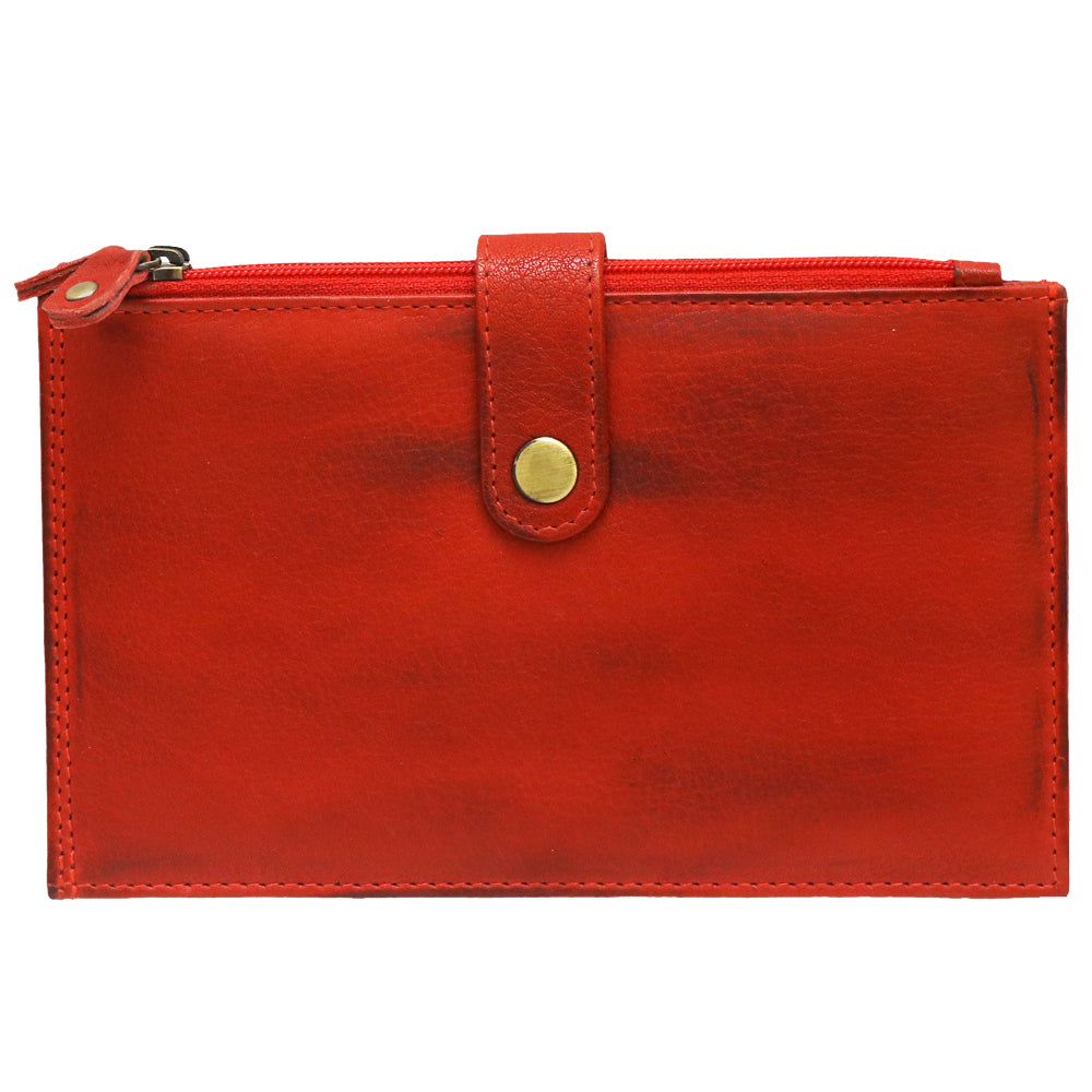 Never Mind Nmbgm129C Wallet Vintage Handmade Genuine Cowhide Leather Women Bag Western Handbag Purse