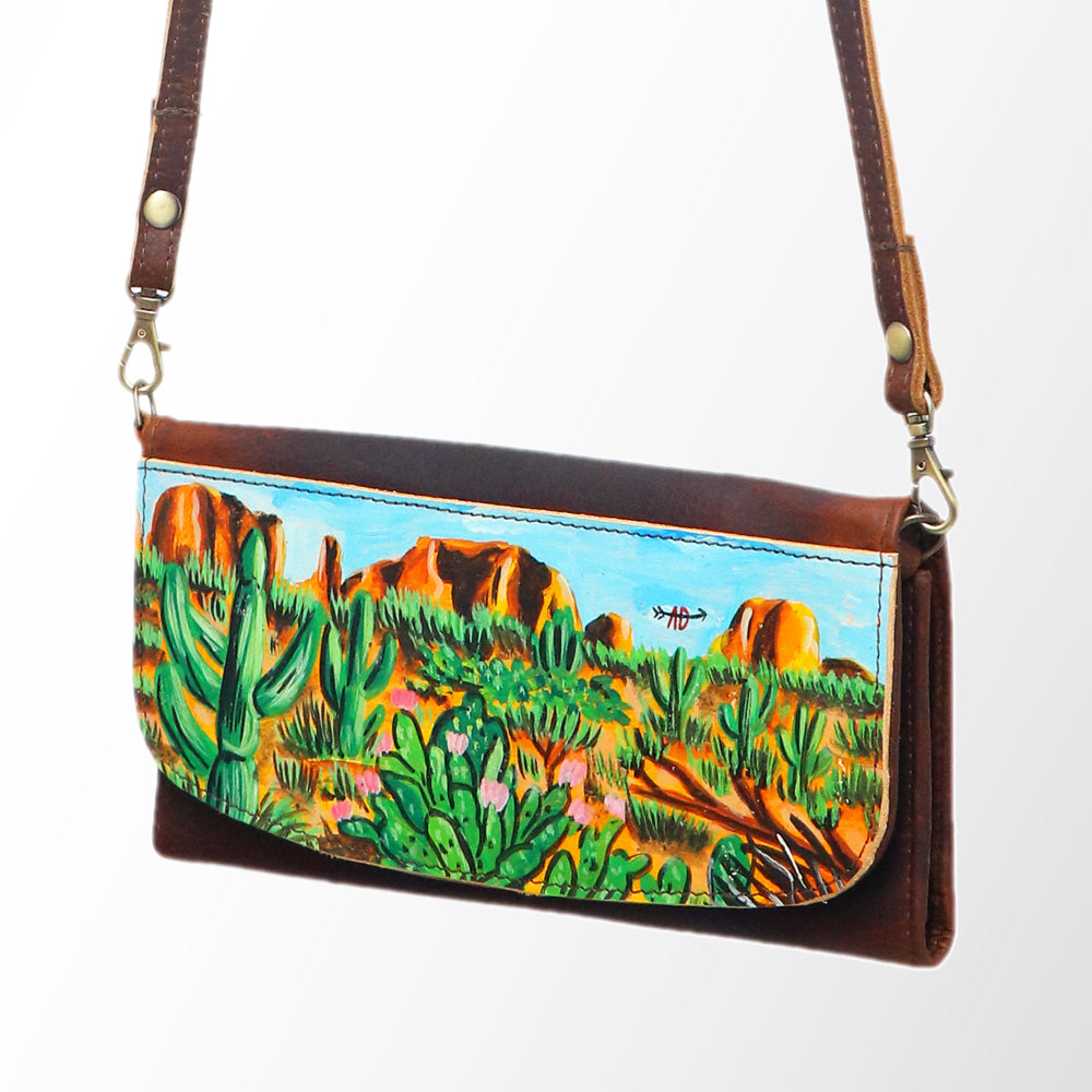 American Darling Wallet Hair on Full Grain Genuine Leather Western Women Bag | Handbag Purse Travel Clutch