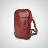 Spaghetti Western Ventello Multi-Zip Utility Sling Bag Leather Crossbody