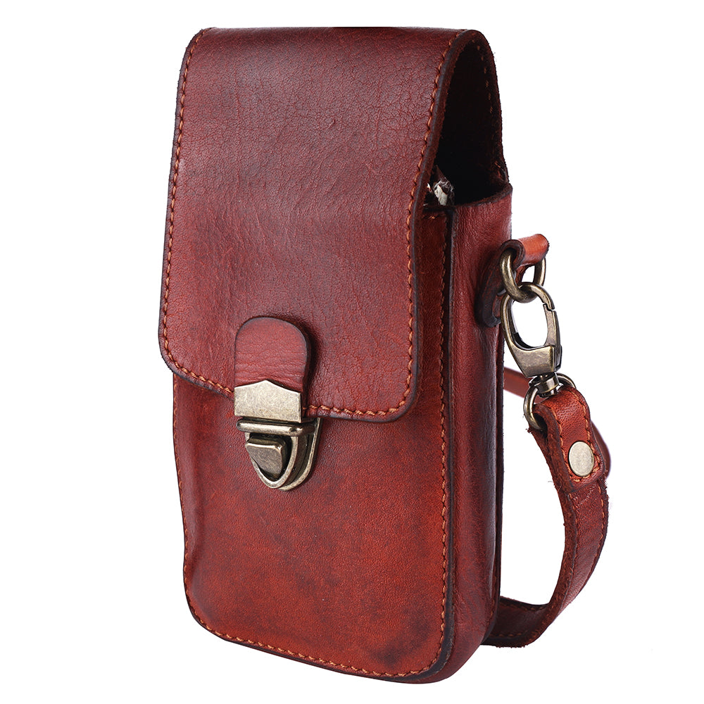 Spaghetti Western Swc215Cg Sling Vintage Handmade Drum Dyed Genuine European Cowhide Leather Women Bag WesternåÊHandbagåÊPurse