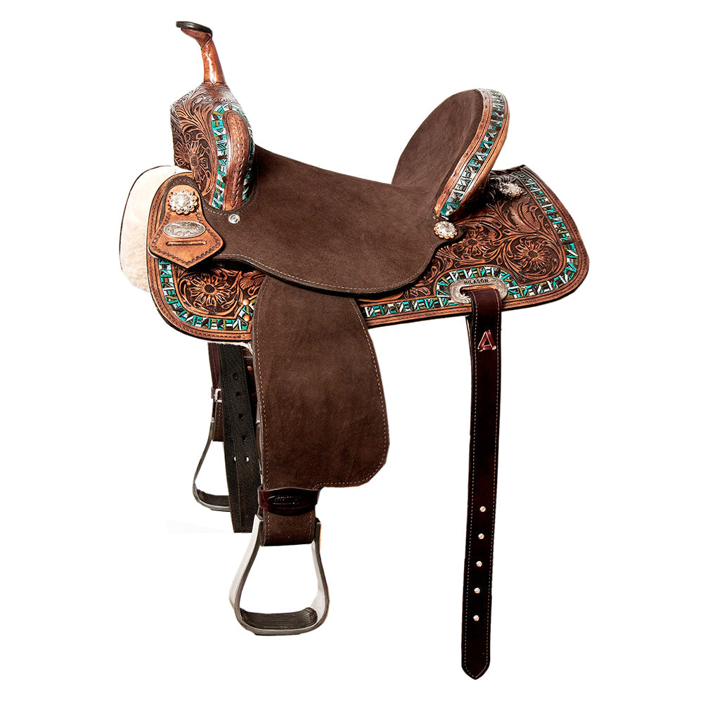 Western American Leather Horse Saddle Trail Barrel Endurance Hilason