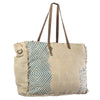 OHLAY KB326 TOTE Upcycled Canvas Genuine Leather women bag western handbag purse