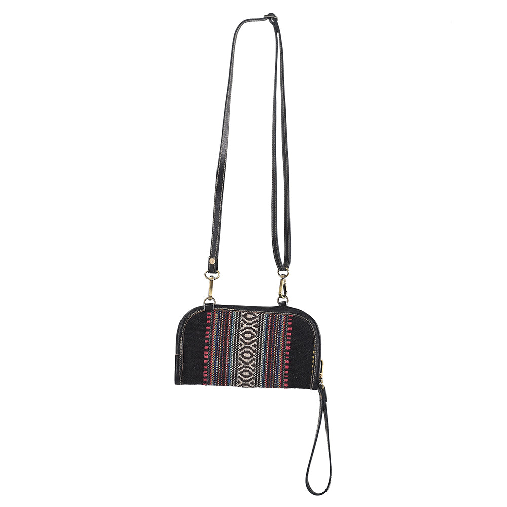 OHLAY Cross Body Upcycled Wool Genuine Leather Women Bag Western Handbag Purse Womens Handbags Belt for Canvas Purses Summer