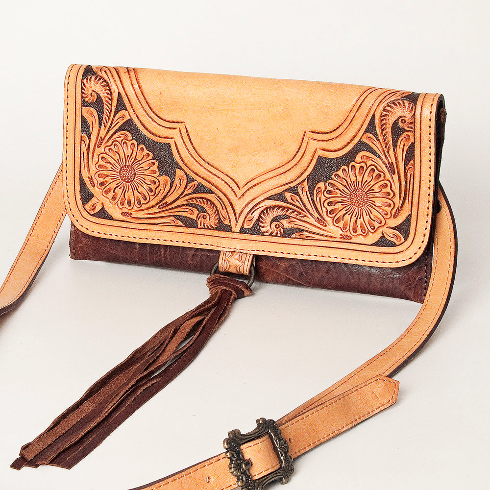 American Darling Cross Body Hand Tooled Genuine Leather Western Women Bag Handbag Purse | Crossbody for Cute