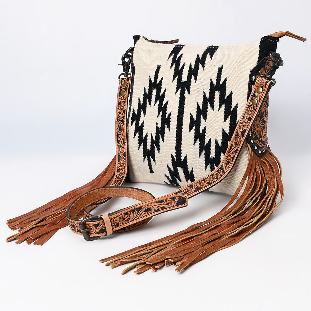 American Darling Messenger Hand Tooled Saddle Blanket Genuine Leather Women Bag Western Handbag Purse