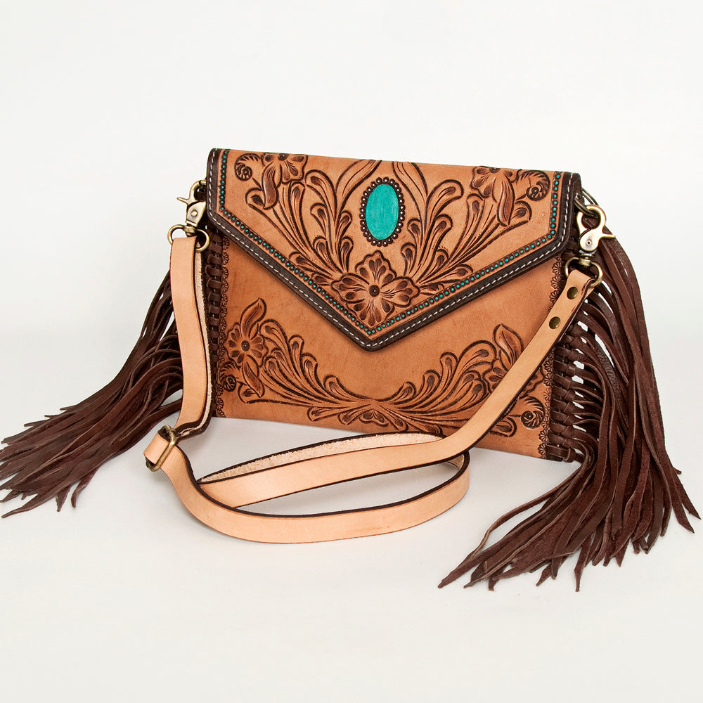 American Darling Clutch Hand Tooled Genuine Leather Western Women Bag Handbag Purse | Purses for Cute