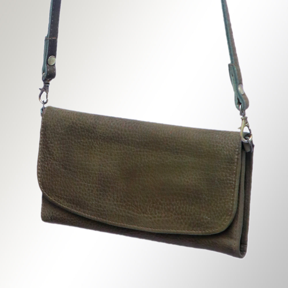 American Darling Wallet Hair on Full Grain Genuine Leather Western Women Bag | Handbag Purse Travel Clutch