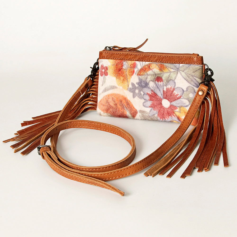 American Darling Women's Small Crossbody Bag Western Hair-On Genuine Leather Handbag