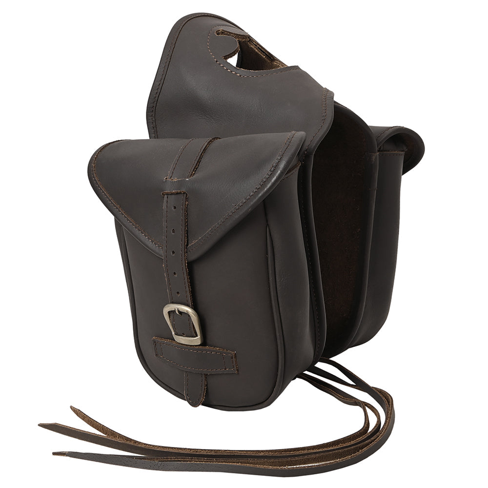 6.5"W x 8"H 3"B Comfytack Soft Leather Saddle Horn Bag Brown