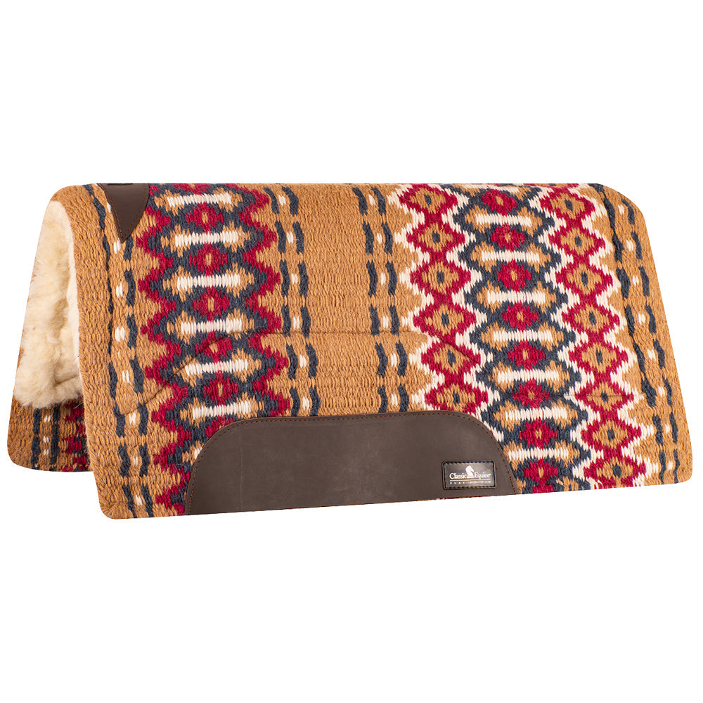 32 In X 34 Classic Equine 1 Inch Thick Sensorflex Wool Straight Top Saddle Pad