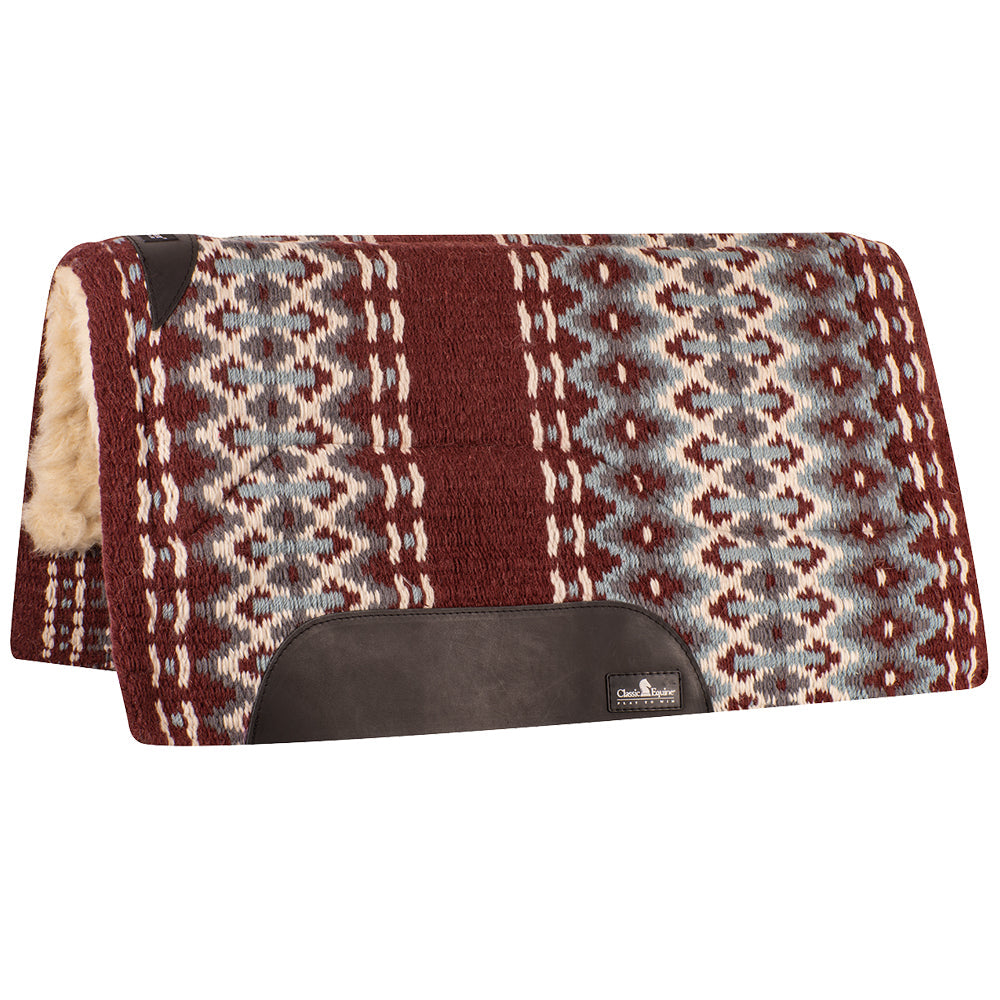 34 In X 38 Classic Equine 1 Inch Thick Sensorflex Wool Straight Top Saddle Pad