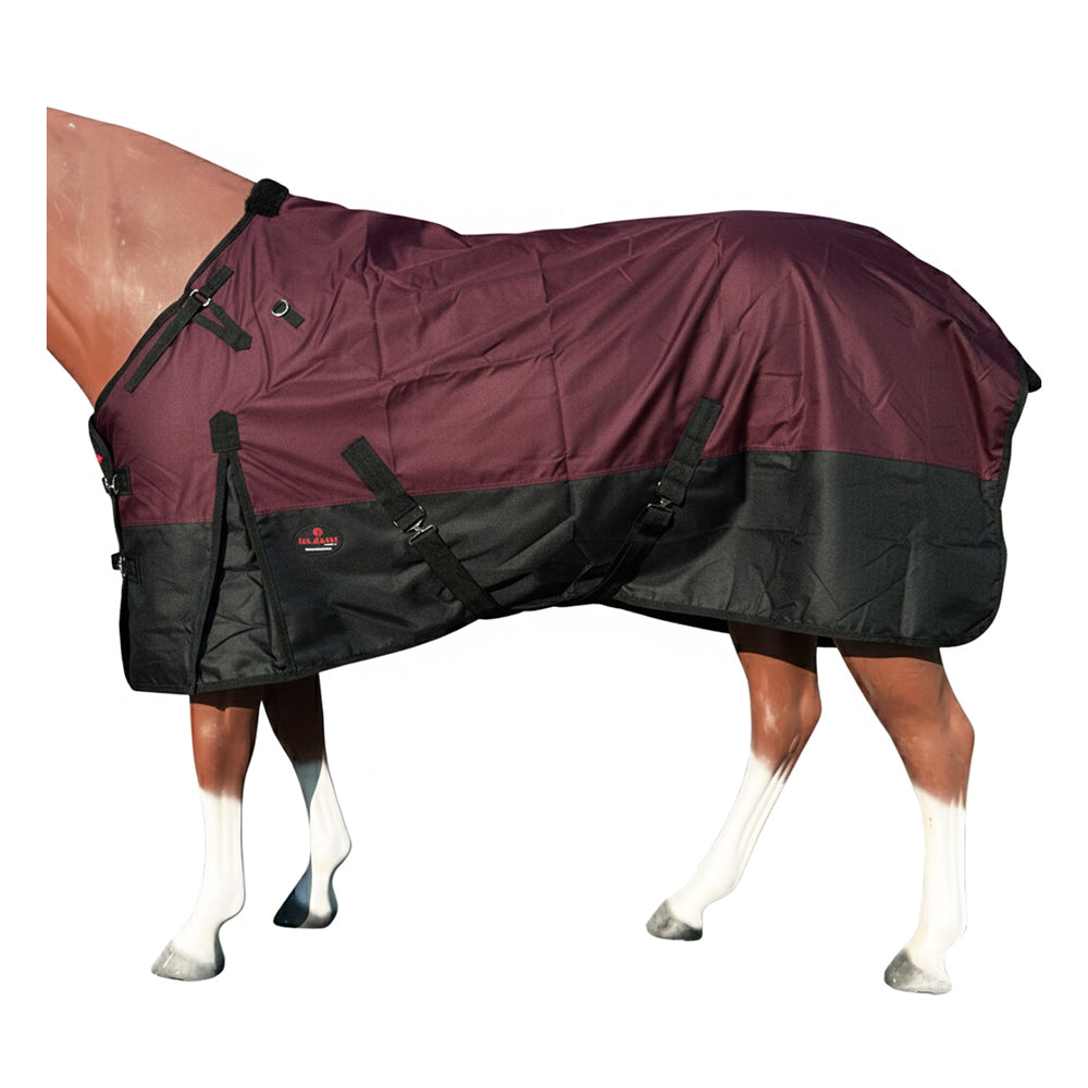 Hilason 1200D Turnout Light Winter Waterproof Rain Sheet Horse Black