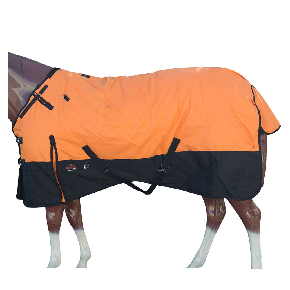 Hilason 1200D Turnout Light Winter Waterproof Rain Sheet Horse Black