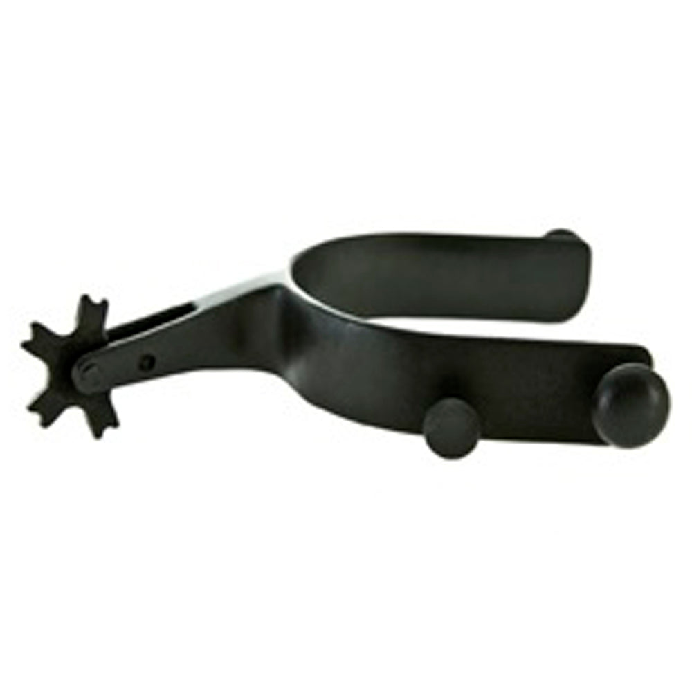 Hilason Youth Mutton Buster Spur pairs Black