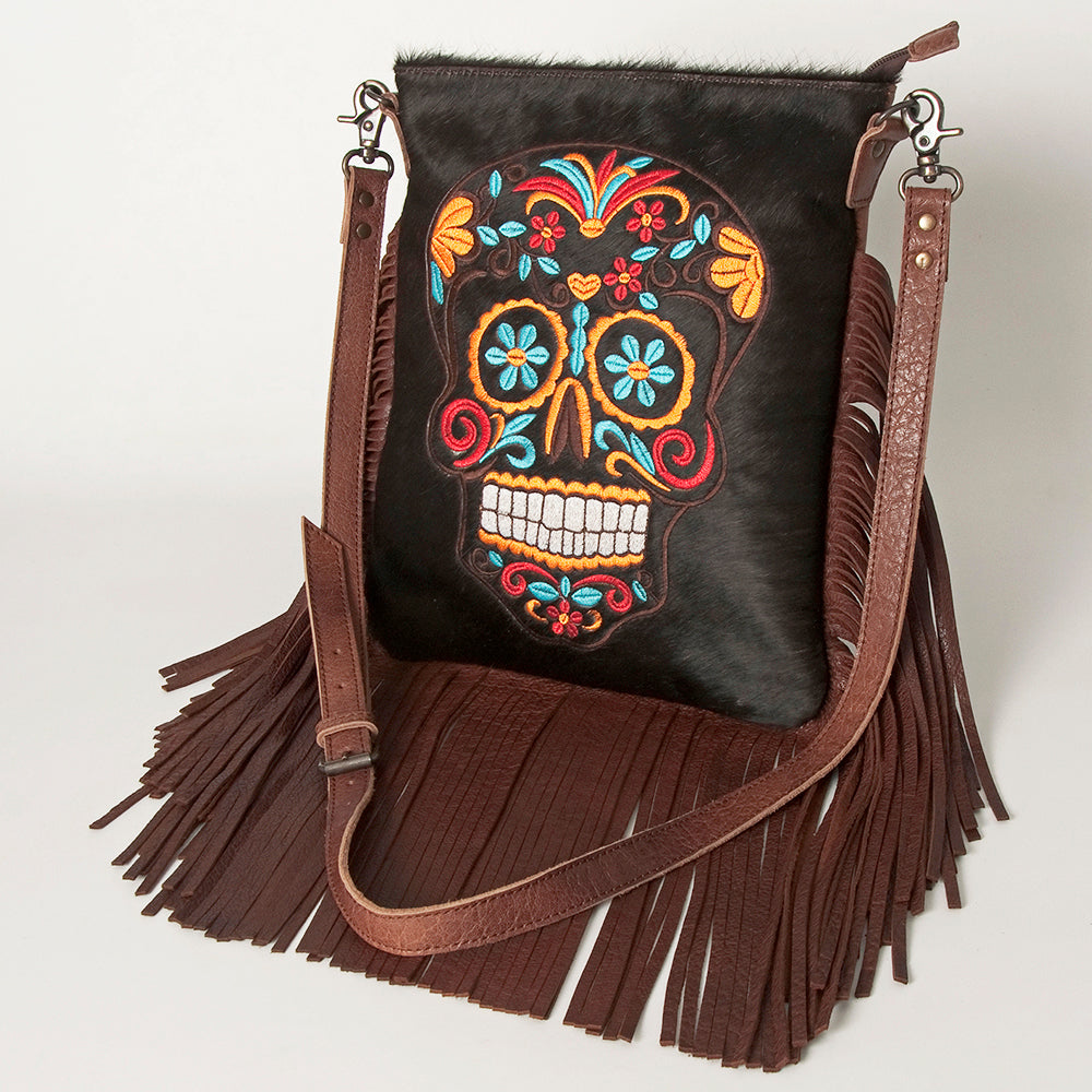 American Darling Women's Messenger Bag Western Hair-On Genuine Leather Handbag