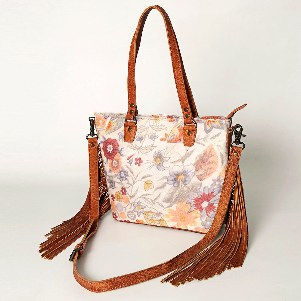 American Darling Women's Tote Bag Western Hair-On Genuine Leather Handbag