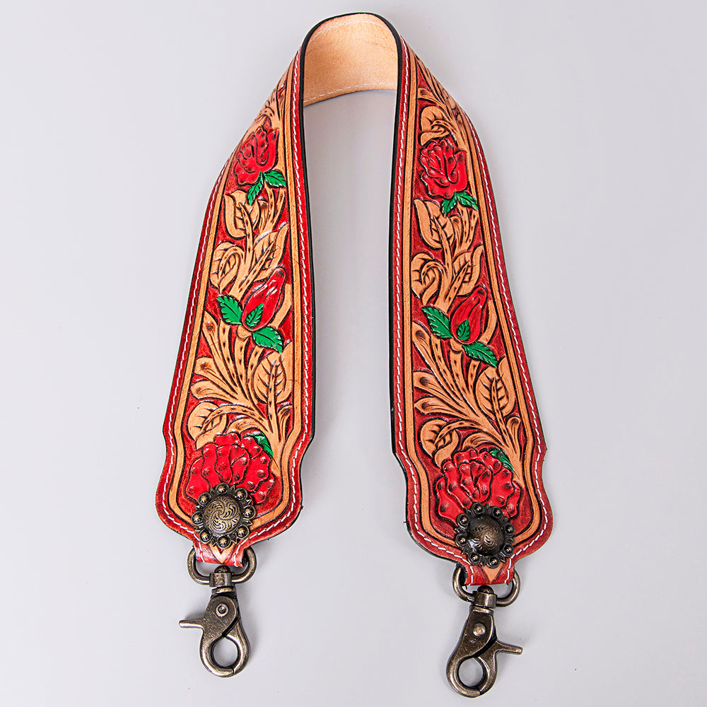 American Darling Hand Tooled Genuine Leather Crossbody Handle Strap for Bags Phone Keychain Wallet Purse Clutch Cellphone