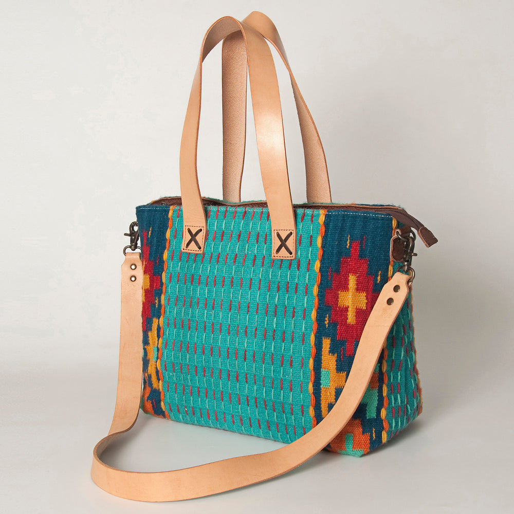 American Darling Tote Saddle Blanket Genuine Leather Western Women Bag Handbag Purse | Travel Bags College Casual