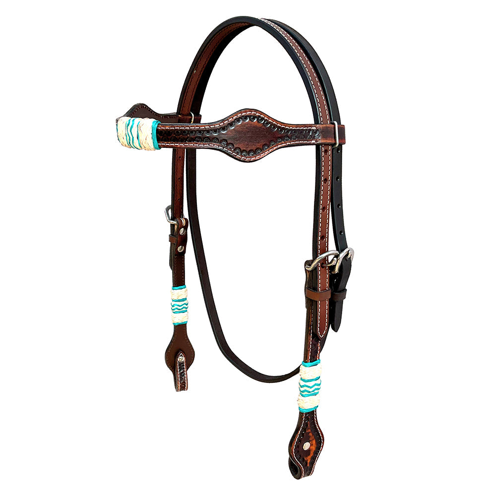 Brown With Rawhide Braided