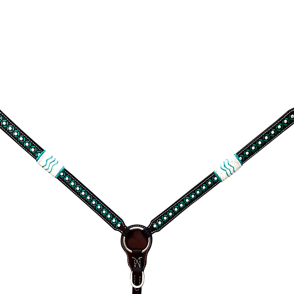 Black With Rawhide Braided