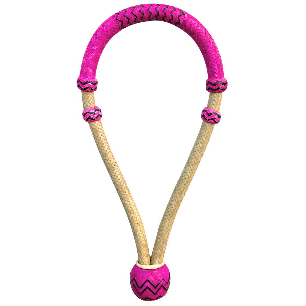 Hilason Braided Rawhide Core Bosal Hand Made Western Horse Tack Pink