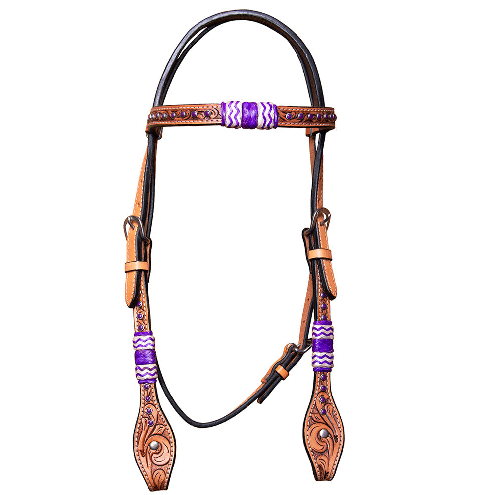 BAR H EQUINE Western Horse Genuine Leather Tack Set Tan