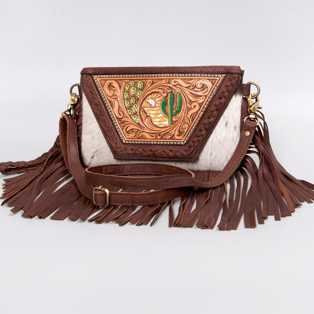 American Darling Cross Body Hand Tooled Hair-On Genuine Leather Women Bag Western Handbag Purse | Purses for Cute