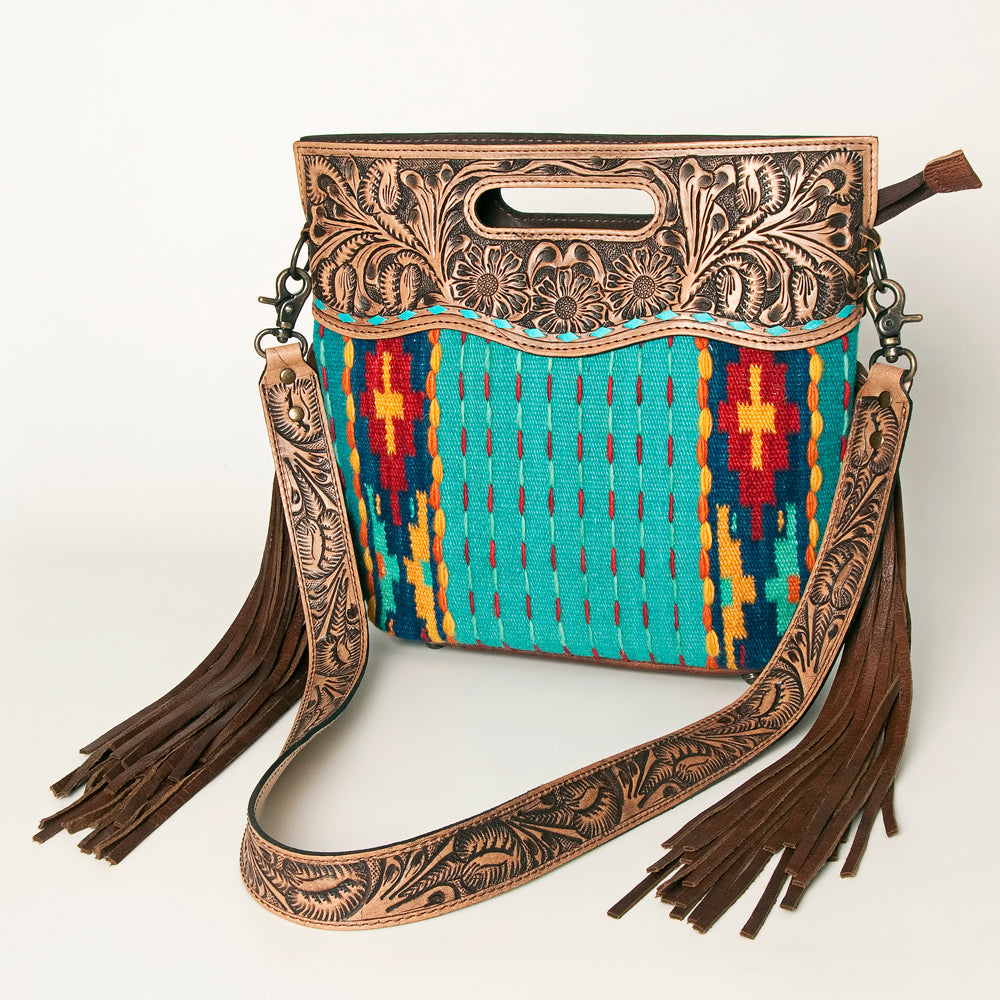 American Darling Clutch Hand Tooled Hair on Genuine Leather Western Women Bag Handbag Purse | Purses for Cute