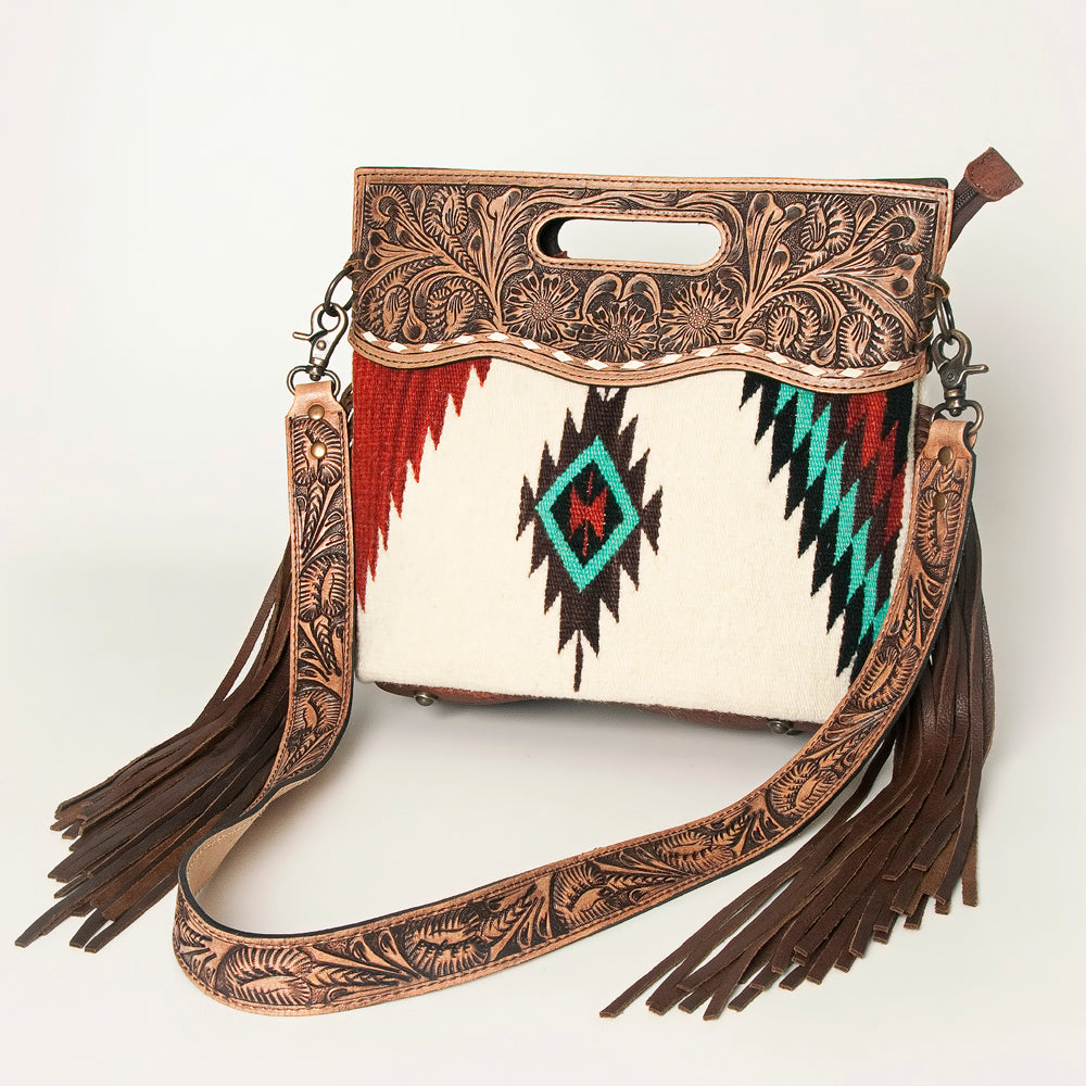 American Darling Clutch Hand Tooled Hair on Genuine Leather Western Women Bag Handbag Purse | Purses for Cute