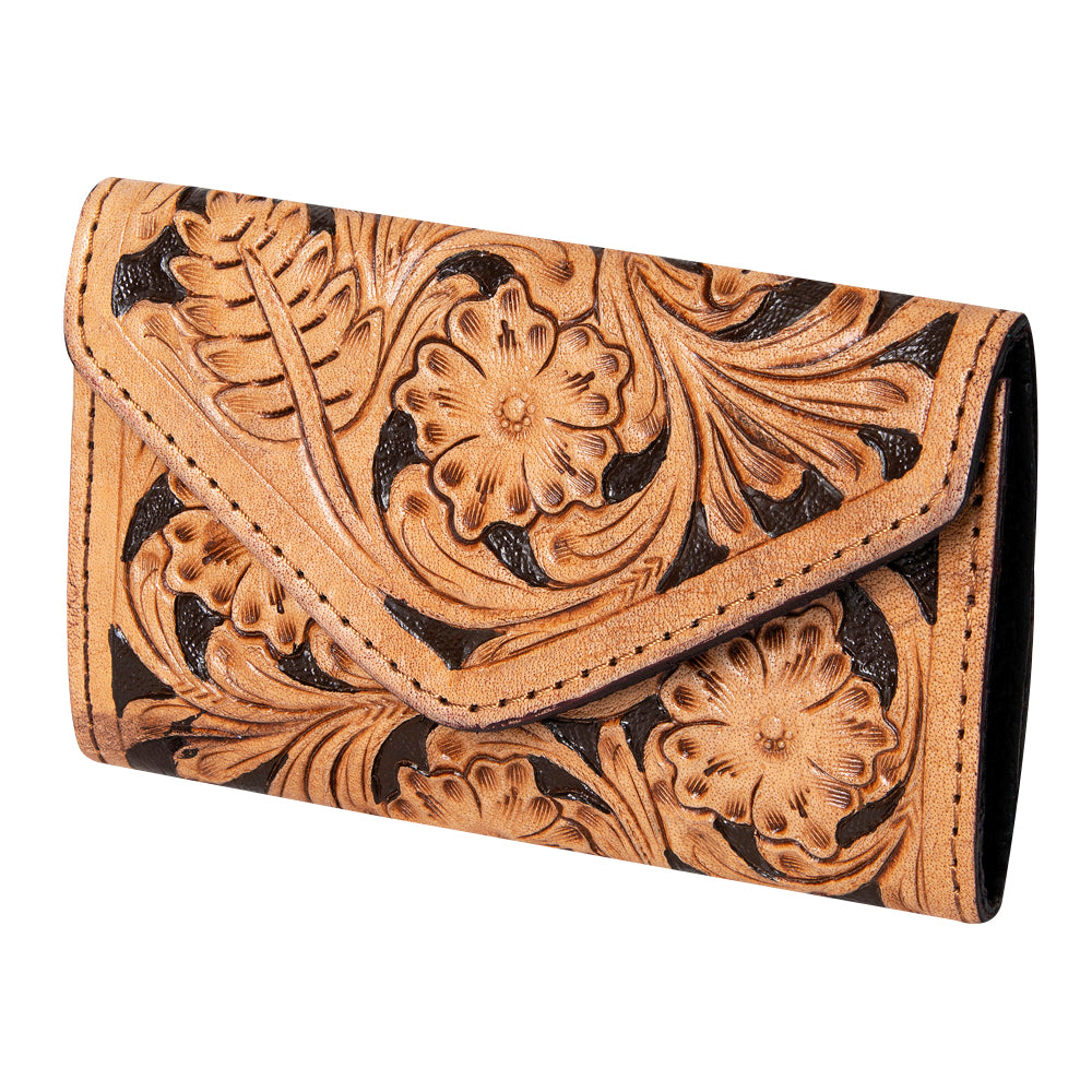 OHLAY Wallet Hand Tooled Genuine Leather women bag western handbag purse