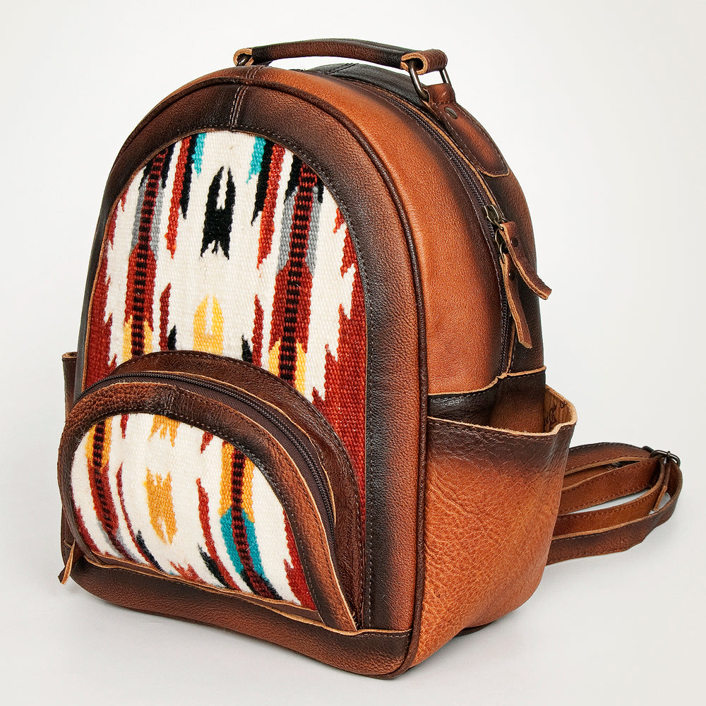 American Darling Backpack Saddle Blanket Genuine Leather Western Women Bag | for Laptop School Purse