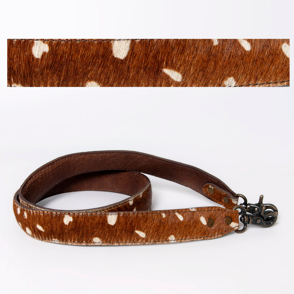 American Darling ADBT143B Hair-On Genuine Leather Crossbody Handle Strap For Bags