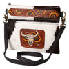 Ohlay Bags KBK114 Clutch Hand Tooled Hair-On Genuine Leather Women Bag Western Handbag Purse