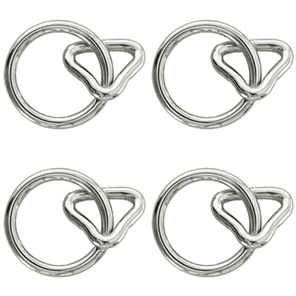 Hilason 1Inch Loop 1 1/4 Inch Ring Nickel Plated