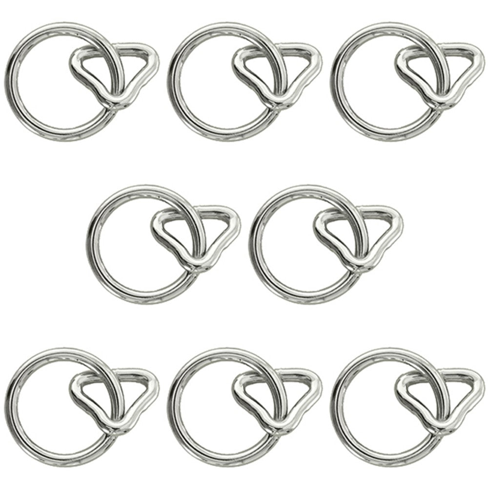 Hilason 1Inch Loop 1 1/4 Inch Ring Nickel Plated